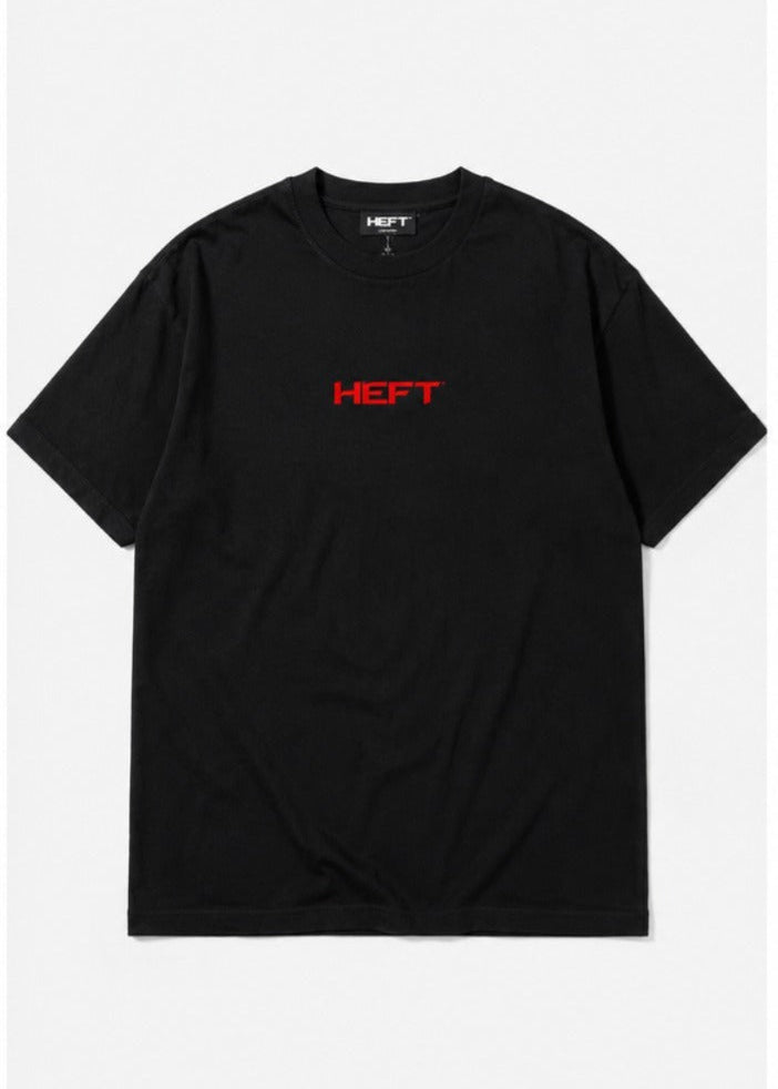 HEFT Hamsa Oversized Graphic T-Shirt Black Red | Premium Streetwear Tee